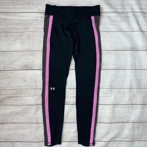 Under armour women S compression leggings w/elastic waist black/pink/grey